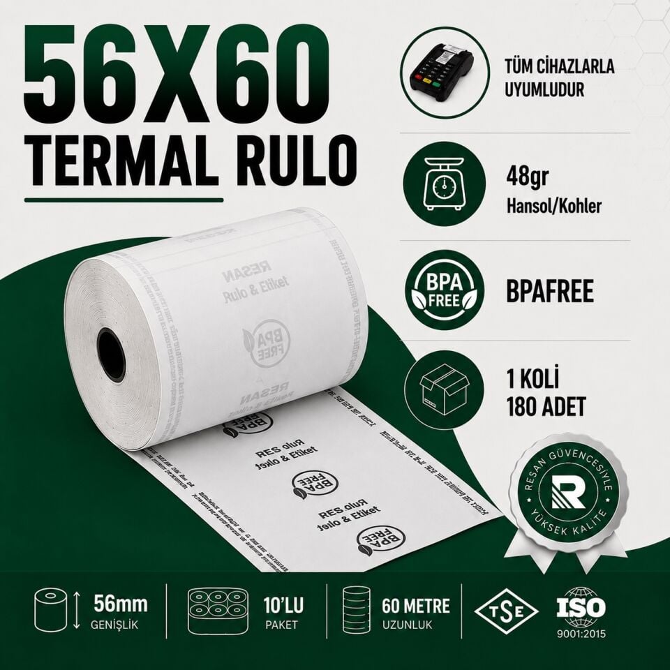 56X60 TERMAL RULO 60 MT