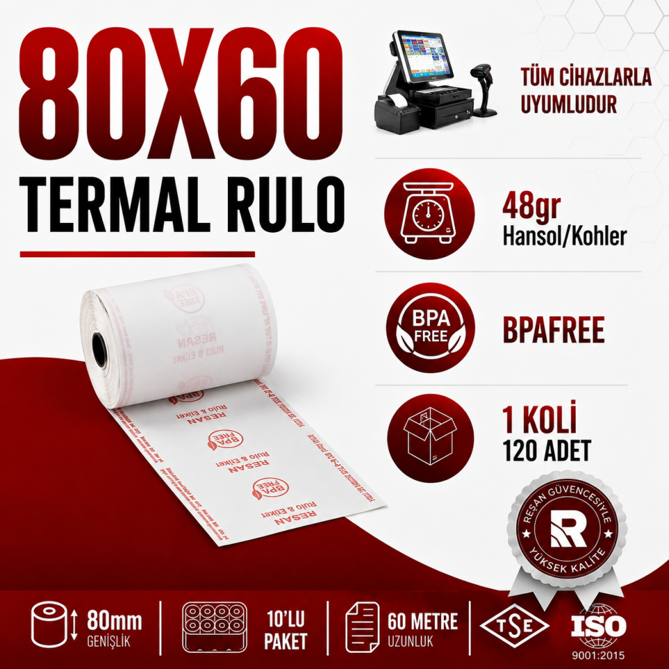 80X60 TERMAL RULO 60 MT